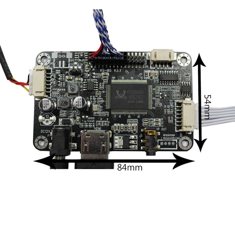 VSDISPLAY 10.4" 10.4 Inch 1024x768 600nit IPS LCD Screen VS104T-004A with Audio LCD Controller Board - Image 4